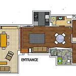 Florit Flats - Center 2br 2ba Attic Terrace View Wifi Ac Apartman