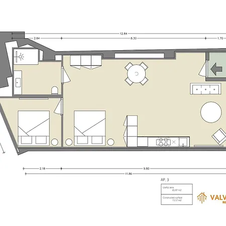 아파트 Saristays Urban Chic Loft *