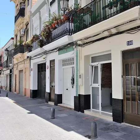 아파트 Chic Estudio Privado Al Lado De La Playa 발렌시아