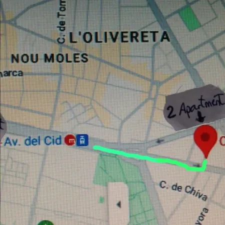 Centrico En Proximo Parada De Metro Angel Guimera * فالنسيا