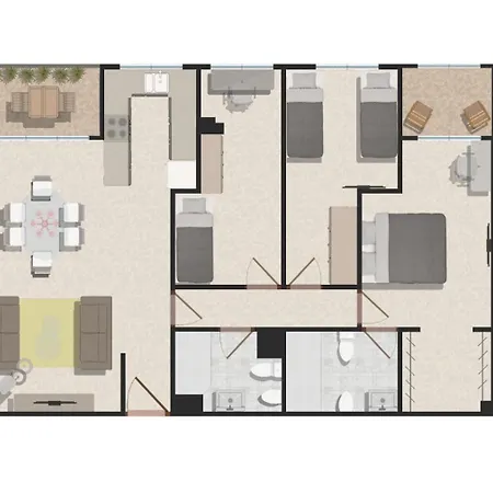 Appartement Jardines Del Turia - Espacioso Apartamento Valencia