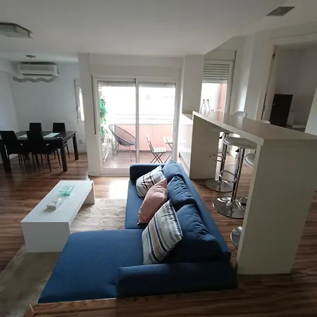 Malvarrosa Penthouse 4 Rooms, Suite, Terrace And Balcony 公寓