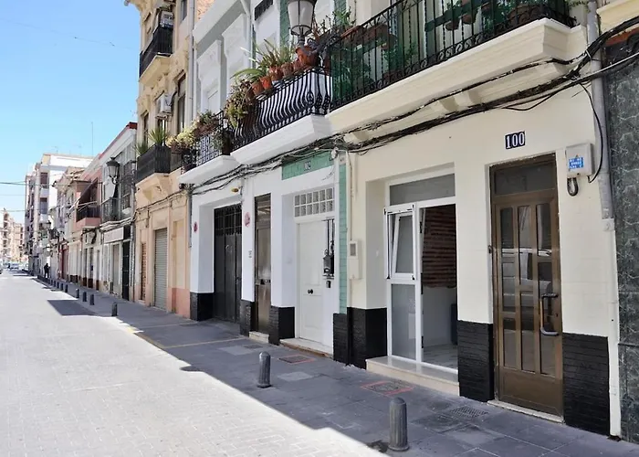 아파트 Chic Estudio Privado Al Lado De La Playa 발렌시아