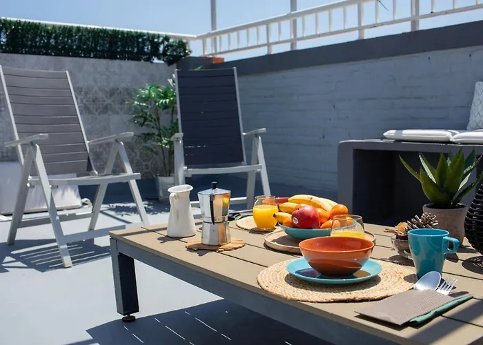 Florit Flats - Cabanyal 3 Bedroom Wifi Ac Terrace Penthouse