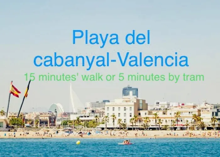 / Playa Cabanyal, Puerto, Cuidad Artes 아파트 발렌시아