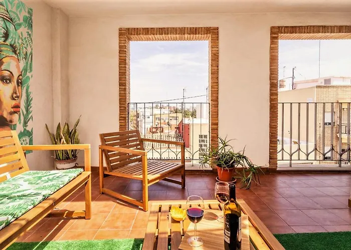 Penthouse Duplex In A 4 Floors Spanish House -8 Min To Center By Metro * Βαλένθια