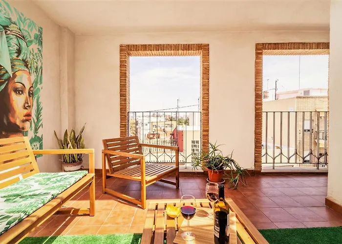 Penthouse Duplex In A 4 Floors Spanish House -8 Min To Center By Metro * Βαλένθια