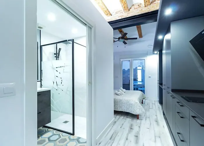 Chic Estudio Privado Al Lado De La Playa 아파트 발렌시아