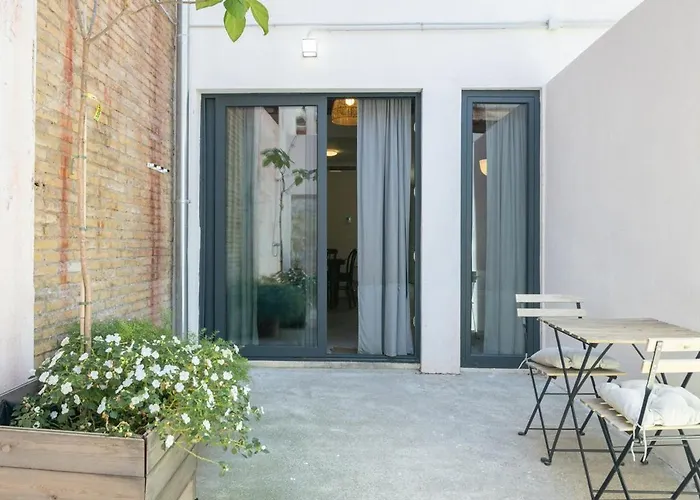 شقة 4 Huespedes Con Patio Y Ducha Exterior فالنسيا