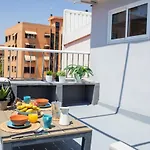 Florit Flats - Cabanyal 3 Bedroom Wifi Ac Terrace Penthouse Apartment *