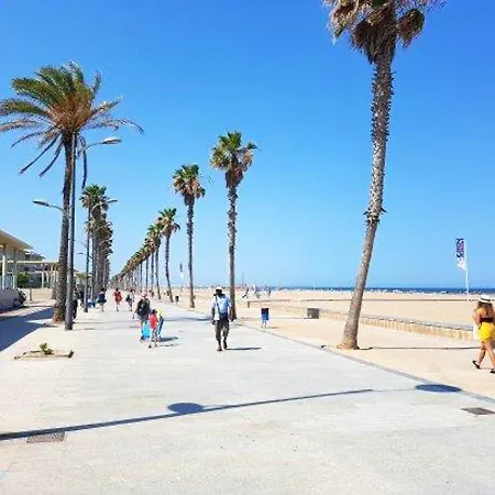 Apartment With One Bedroom In Alboraia With Wonderful Sea View Shared Pool Furnished Terrace 100 M From The Beach *