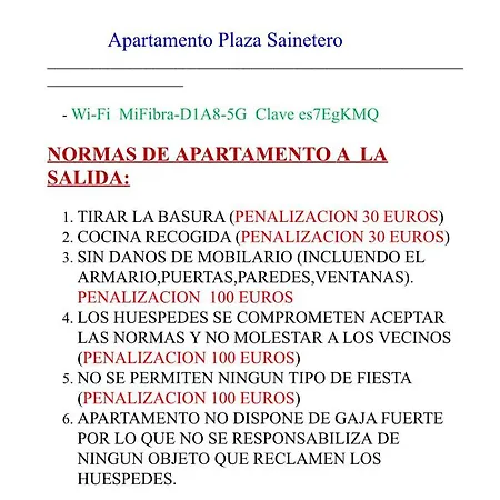 Апартаменты Plaza Sainetero
