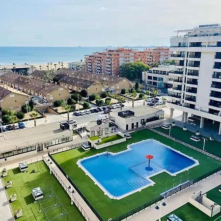 公寓 Patacona Premium Penthouse Sea Views & Barbecue