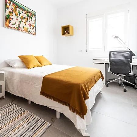 Apartment 2 Hab En Malvarrosa A Metros De La Playa, Con Terraza Y Zonas Comun 3d Valencia
