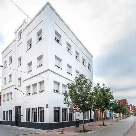 2 Hab En Malvarrosa A Metros De La Playa, Con Terraza Y Zonas Comun 3d Apartment