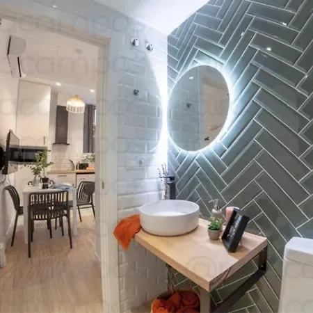 Al5 Seaside Bliss-stylish Loft Steps From Malvarrosa Lägenhet *