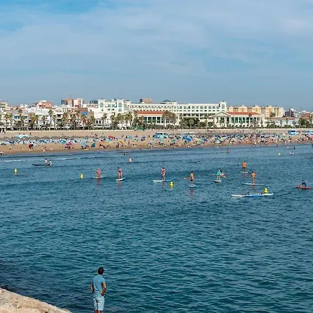 Malvalindabeach Loft Benlliure Malvarrosa/patacona Lägenhet Valencia