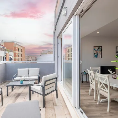 Spacious Penthouse With Private Terrace Apartmán Valencie
