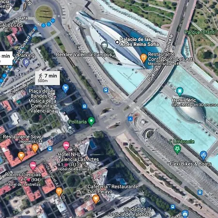 Appartement 10 Pax, Ac, Wifi Gratis, Ciudad Artes Y Ciencias