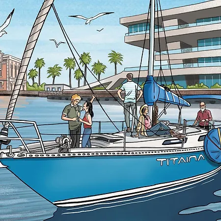 Sailing District - Barco Para 5 En La Marina Norte