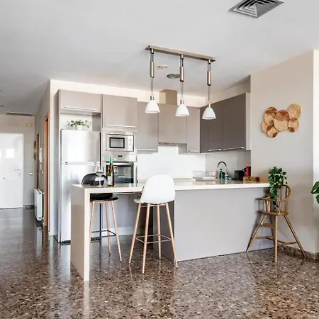 Moderno Con Vistas Al Mar En Apartamento Valência