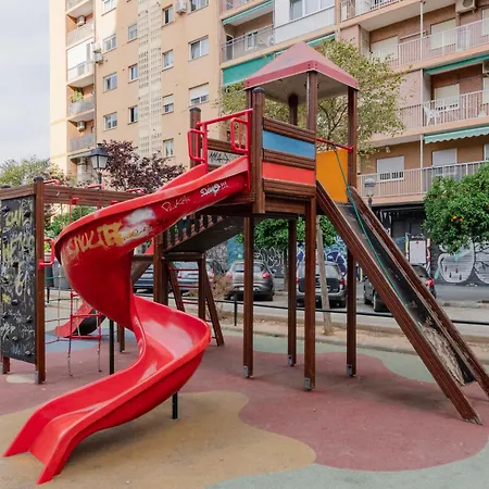 Acogedor Frente A Plaza Del Cedro ולנסיה