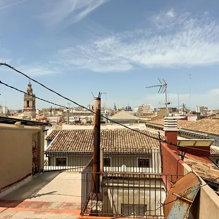 Atico Con Terraza Cerca De La Plaza De La Virgen Apartmán Valencie