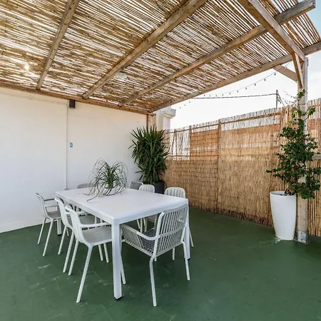 Nuevo Estudio A Metros De La Playa, Con Terraza Y Zonas Comun 3c Appartamento *
