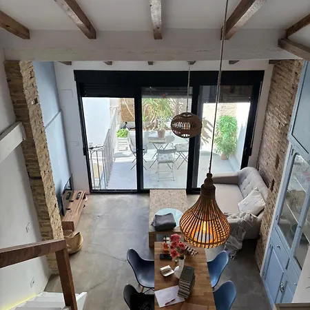 Apartment Old Fisherhouse In Cabanyal With Terrace Close To The *
