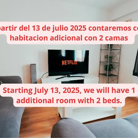 Apartman Cabanyal, 8 Min, Terrace, Smart Tv