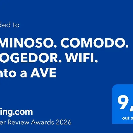 Luminoso. Comodo. Acogedor. Wifi. Junto A Ave Apartament Walencja