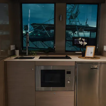 Luxury Catamaran In Marina 船屋