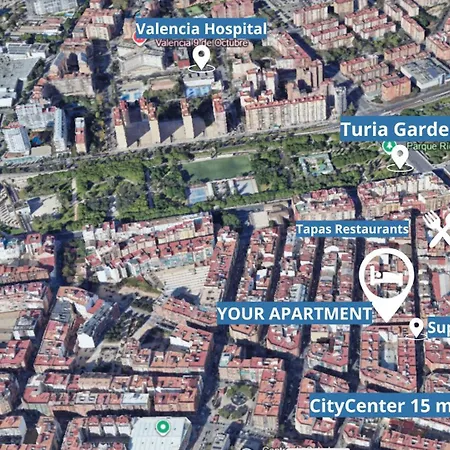 Florit Flats - The Turia Park Lofts - 4 Guests- Ac & Wifi - Near City Centre Valência