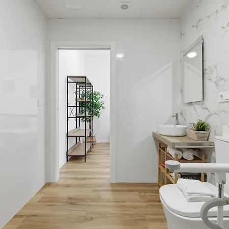 Loft Luminoso, Adaptado, Smart Tv, Ac, 2 Pax Apartment Valencia