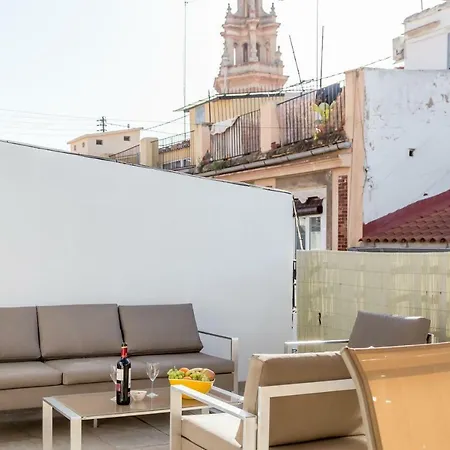 Florit Flats - Center 2br 2ba Attic Terrace View Wifi Ac Apartment Valencia