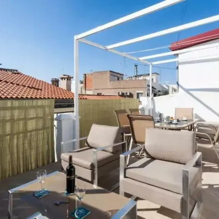 شقة Florit Flats - Center 2br 2ba Attic Terrace View Wifi Ac فالنسيا