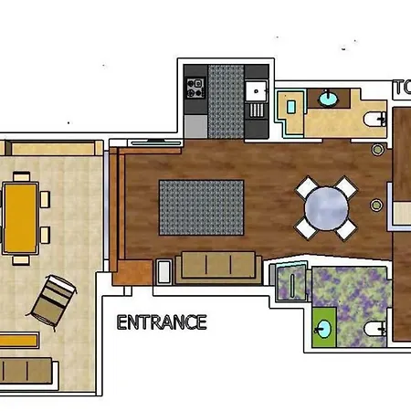 Florit Flats - Center 2br 2ba Attic Terrace View Wifi Ac شقة