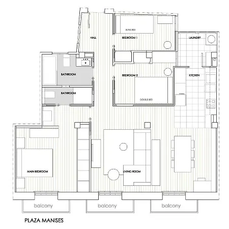 Apartamento De Diseno En Plaza Manises Con Parking