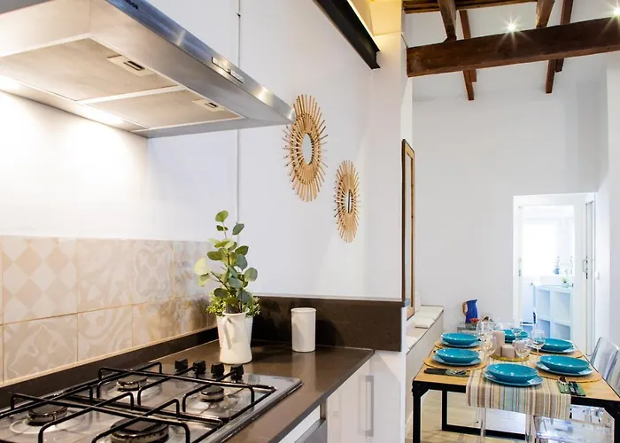 Florit Flats - Cabanyal 3 Bedroom Wifi Ac Terrace Penthouse 아파트