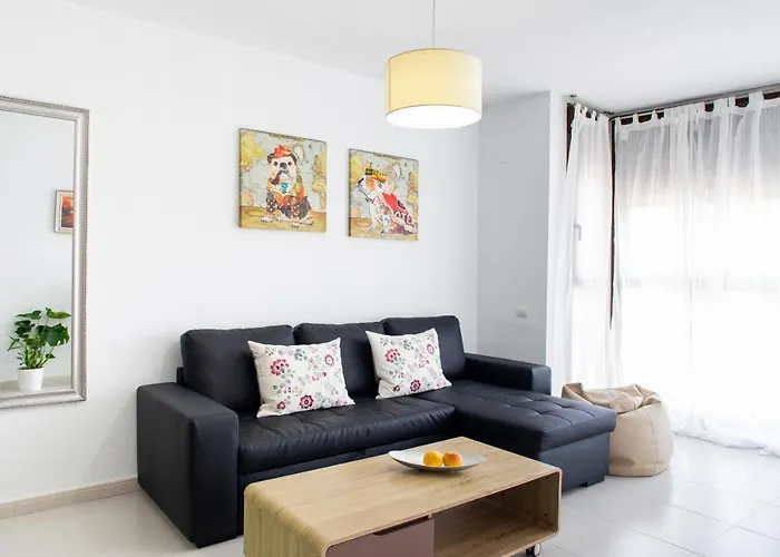 아파트 Florit Flats - The Malvarrosa & Free Parking *