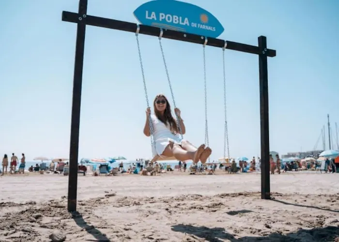 아파트 Coqueto De Playa Con Piscina Y Terraza