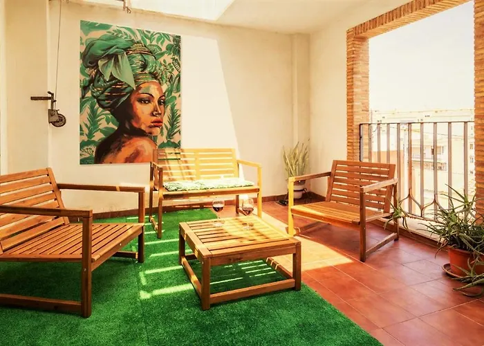 아파트 Penthouse Duplex In A 4 Floors Spanish House -8 Min To Center By Metro 발렌시아