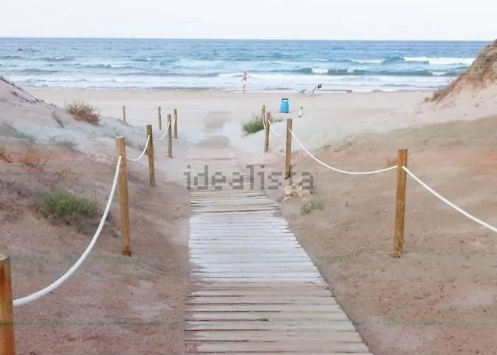 펜션 Adosado En La Playa De El Perellonet Con Piscina, Pista Tenis
