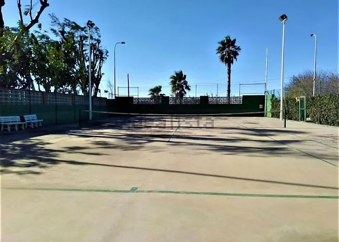 Adosado En La Playa De El Perellonet Con Piscina, Pista Tenis 펜션 *
