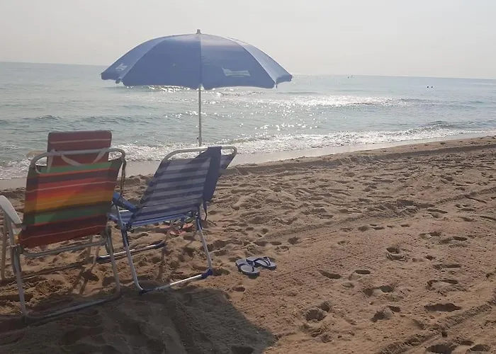 Adosado En La Playa De El Perellonet Con Piscina, Pista Tenis 펜션