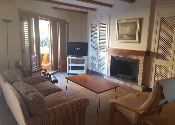 펜션 Adosado En La Playa De El Perellonet Con Piscina, Pista Tenis