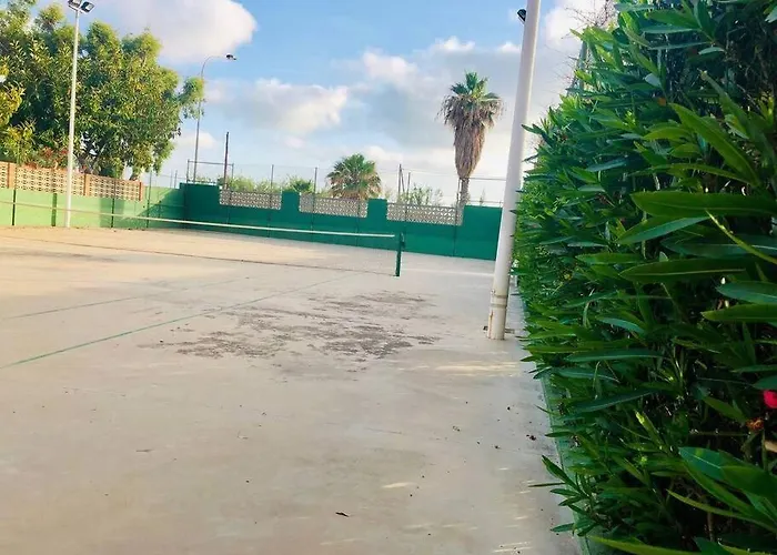 Adosado En La Playa De El Perellonet Con Piscina, Pista Tenis 펜션 *