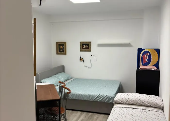 Quarto em Acomodações Particulares Habitacion En Playa Malvarrosa *