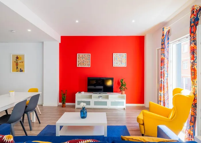 Apartamento Spacious Clean & Colorful Quiet Zone *