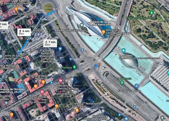 شقة 10 Pax, Ac, Wifi Gratis, Ciudad Artes Y Ciencias